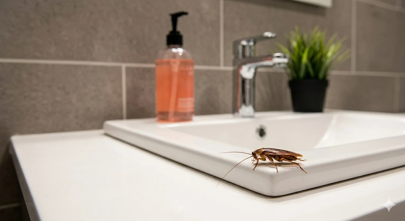 Signs Of A Cockroach Infestation: 9 Warning Clues Homeowners Should Not Ignore In 2026 3 Cockroach-in-Bathrooms